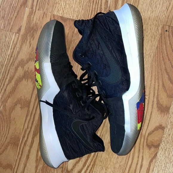 Nike | Shoes | Nike Kyrie 3 Black Multi Black Ice Black 